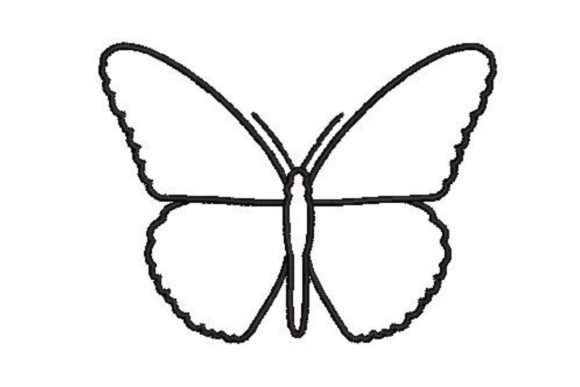 Butterfly Line Drawing