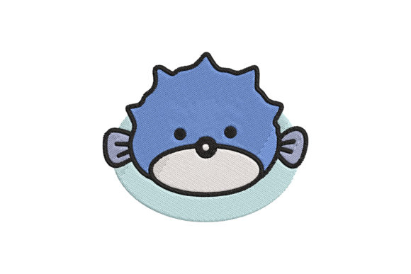 Cute Sea Animal Puff Cartoon
