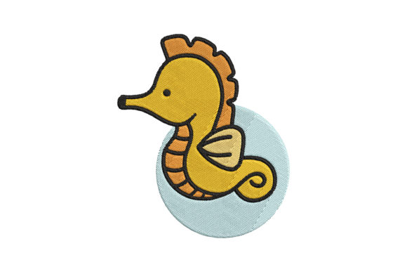 Cute Sea Horse Cartoon