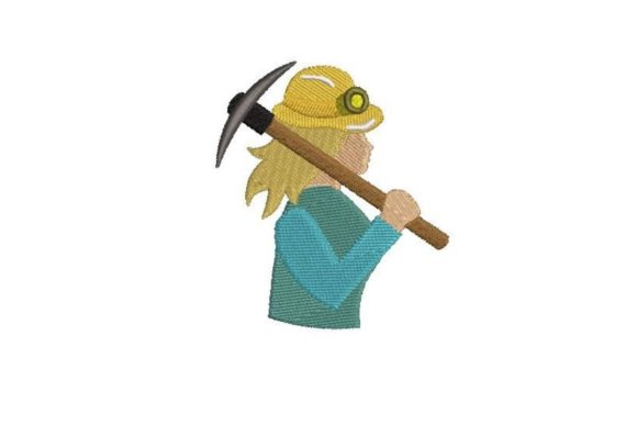 Female Coal Miner Embroidery Design Review