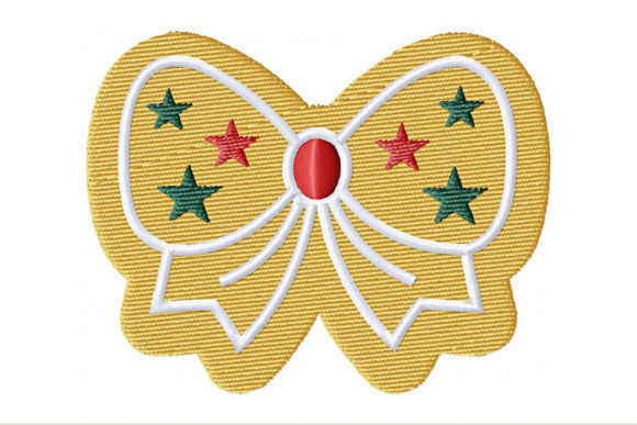 Gingerbread Christmas Bow Embroidery Review
