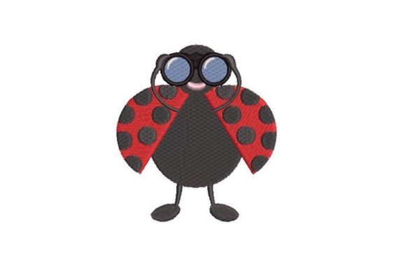 Ladybug Holding Binoculars