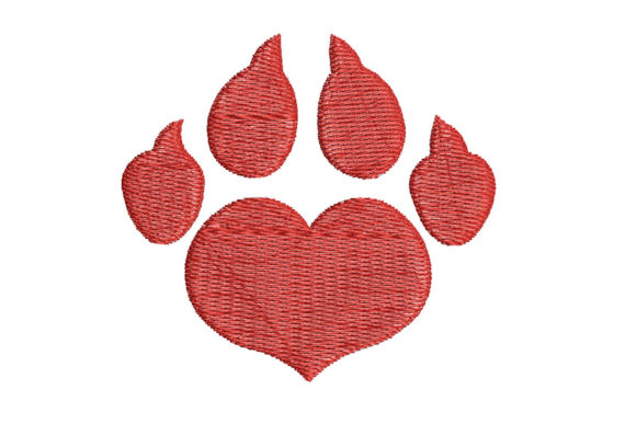 Paw Print Heart Shape Embroidery Review