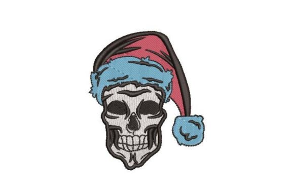 Skull Wearing a Santa Hat Embroidery Review