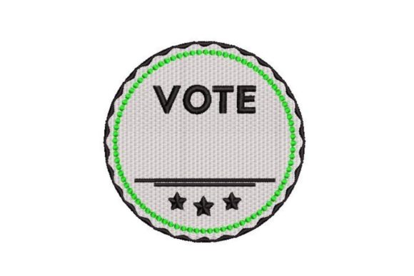 Vote Sticker Embroidery Review