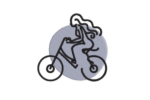 Woman Riding a Bike